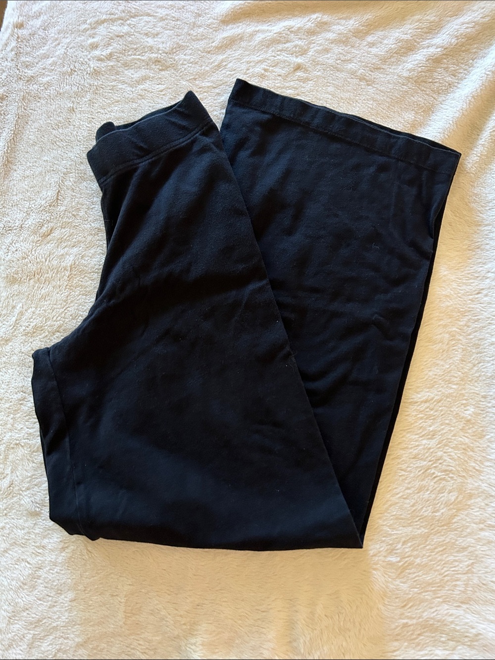Old Navy Black Women's Pull-On Wide Leg Leggings